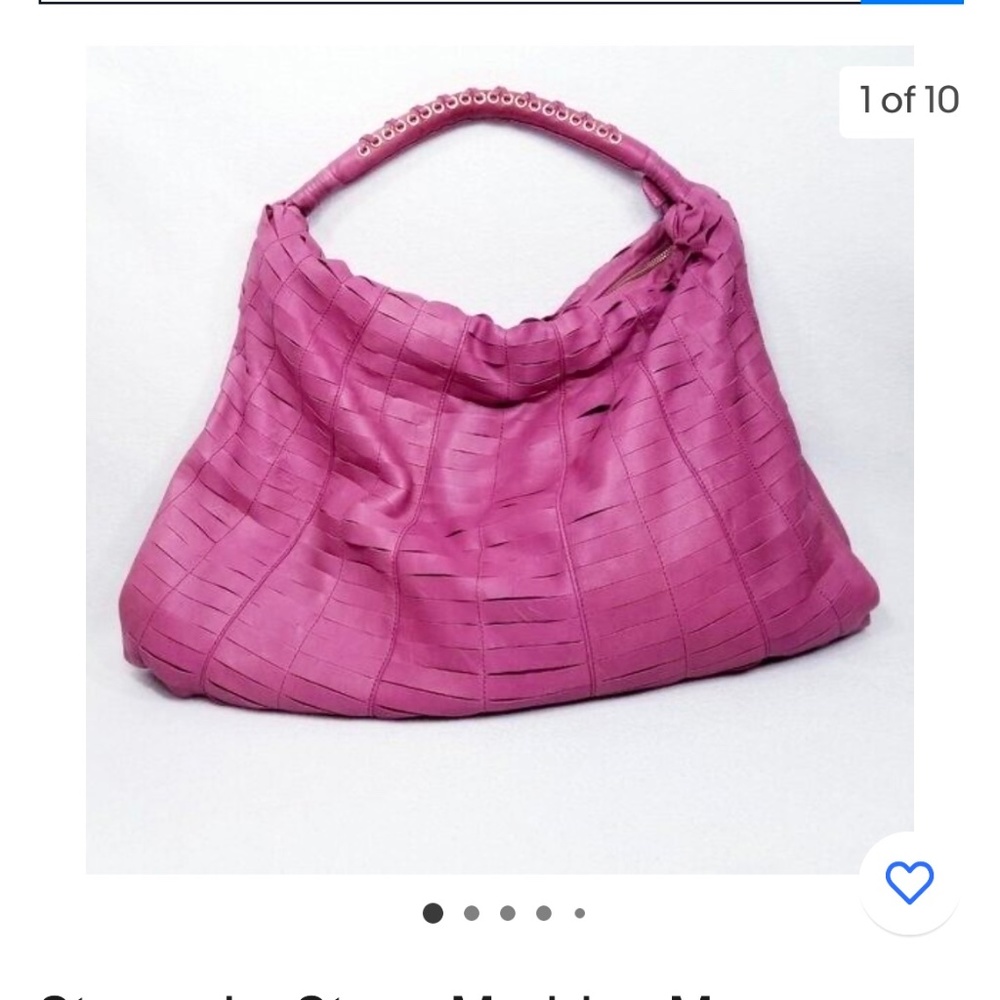 New Steven by Steve Madden Mauve Large Leather Hobo Bag